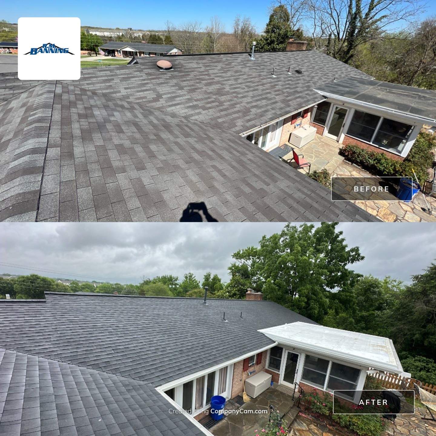 Manassas: CertainTeed Landmark Pro Designer Shingles in Max Def Moire Black by RM Banning, Inc.