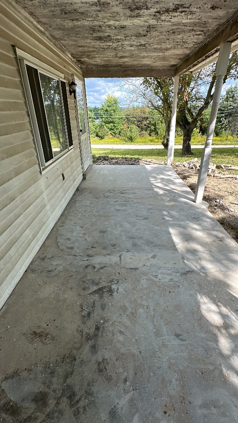 Basement + Porch Project in Clinton by Floors in a Day, Inc