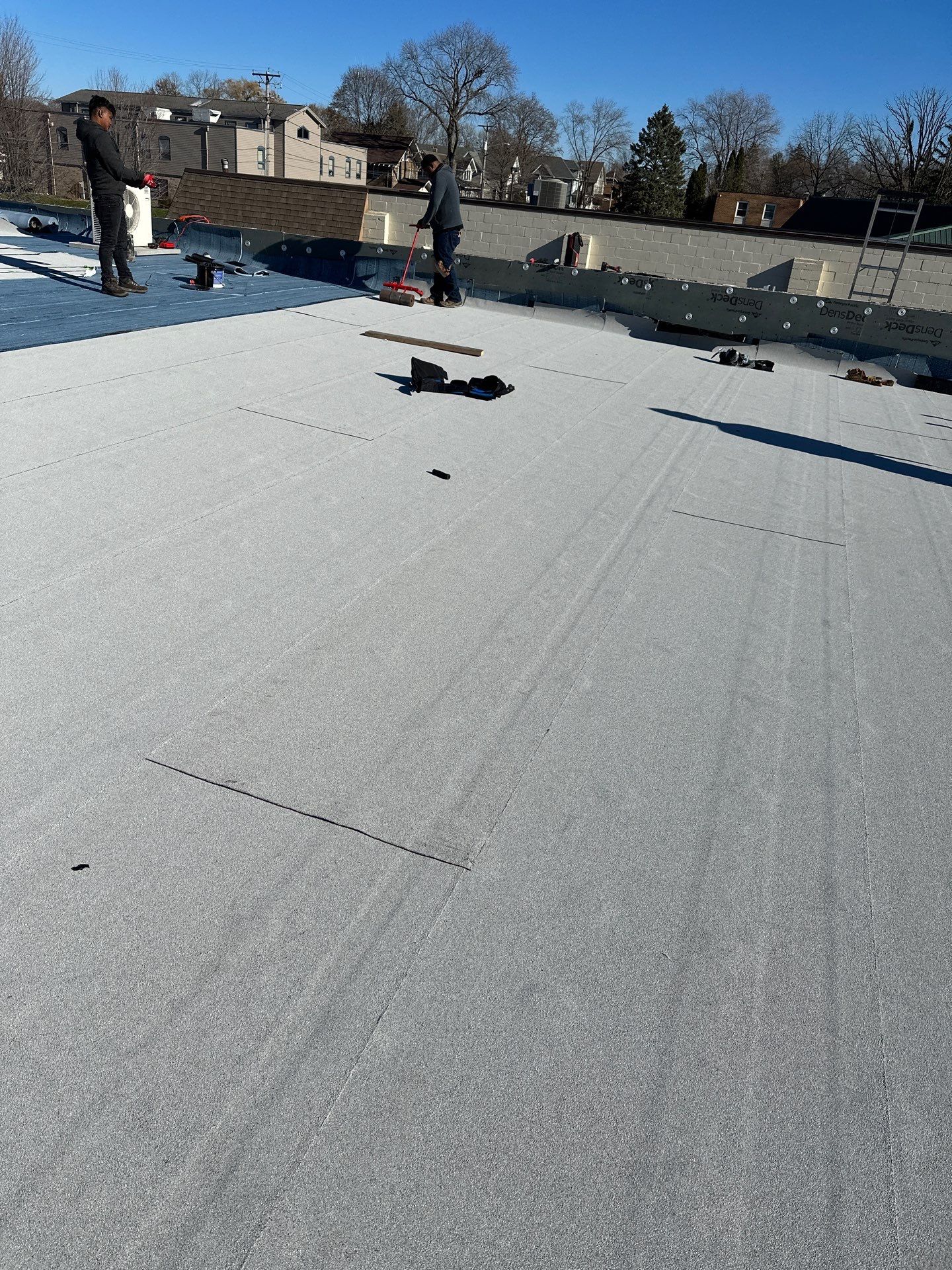 Commercial Roofing using Certainteed Flintastic Self Adhered by Stendahl Services