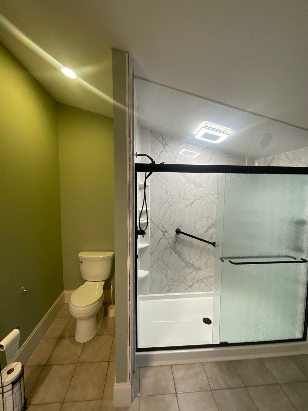 Tub to Walk-In Shower Installation in Westfield, MA  by Yankee Home Improvement