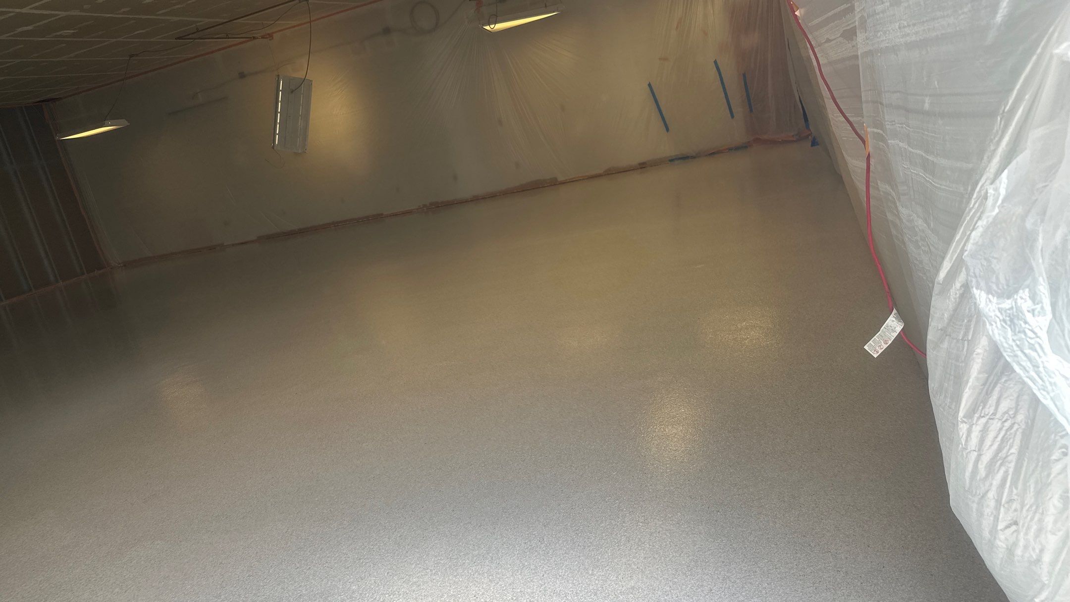 Commercial Floor Transformation using Ash Colorway by Croc Coatings, LLC