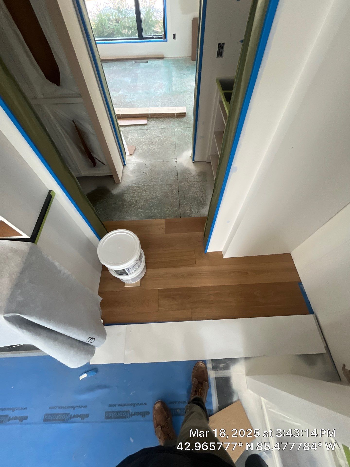 Engineered European White Oak with Matching Custom Stair Nose by RTBaldwin Hardwood Floors