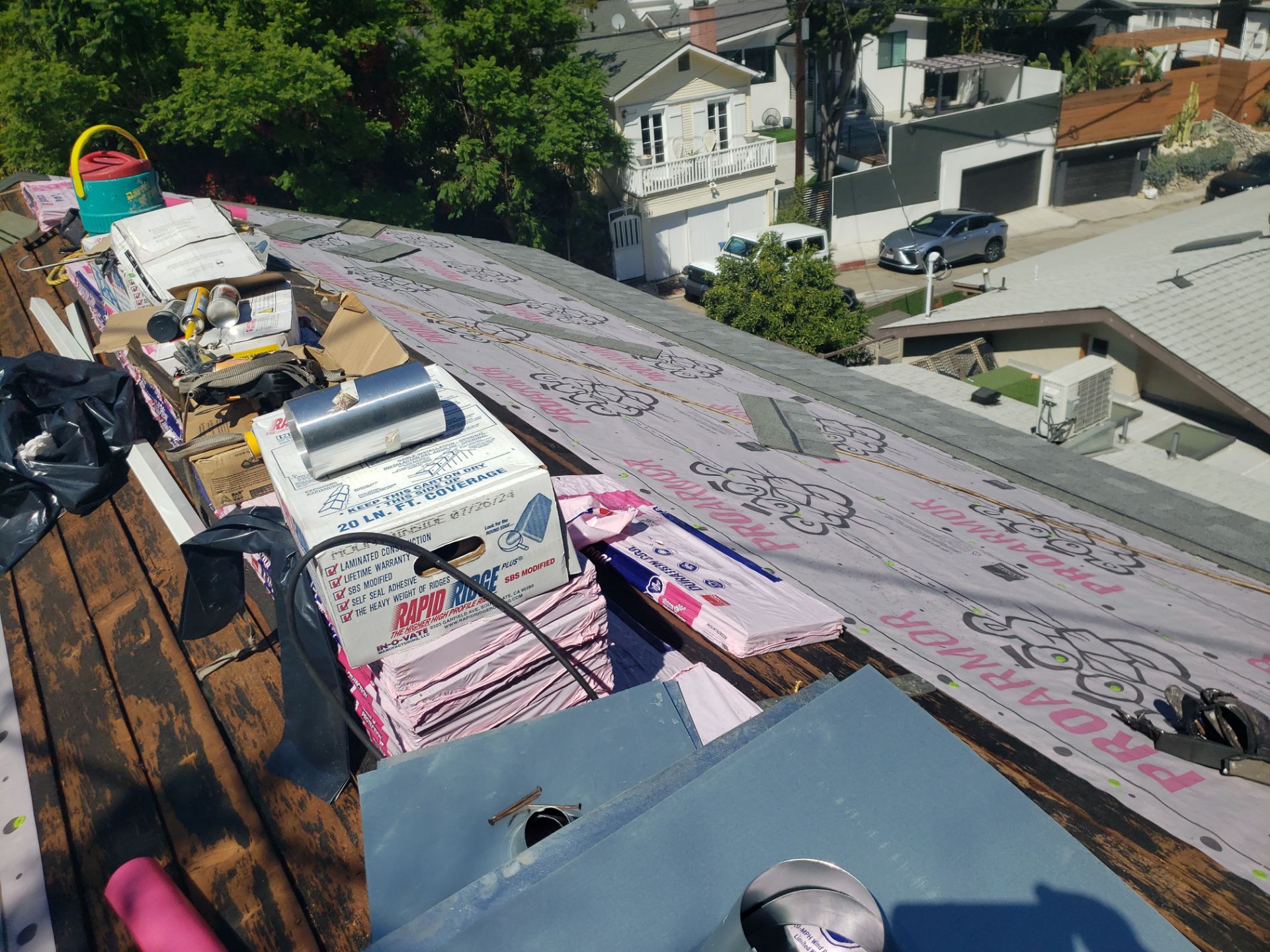 Residential Roofing Installation using Shingles and Silicone by Hull Brothers Roofing