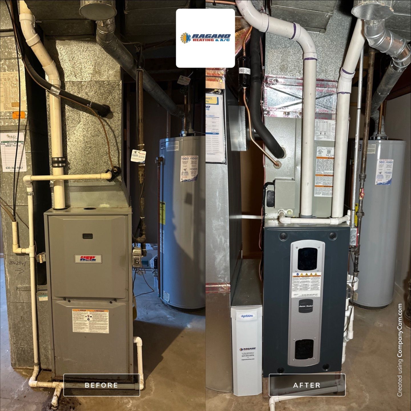 American Standard Furnace, Air Conditioner & Humidifier by Ragano Heating & Air Conditioning Inc