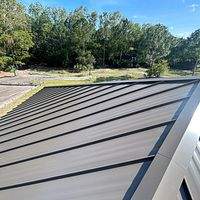 24ga 1.5" Mechanical Seam Medium Bronze by Total Roofing System The Metal Roof Experts