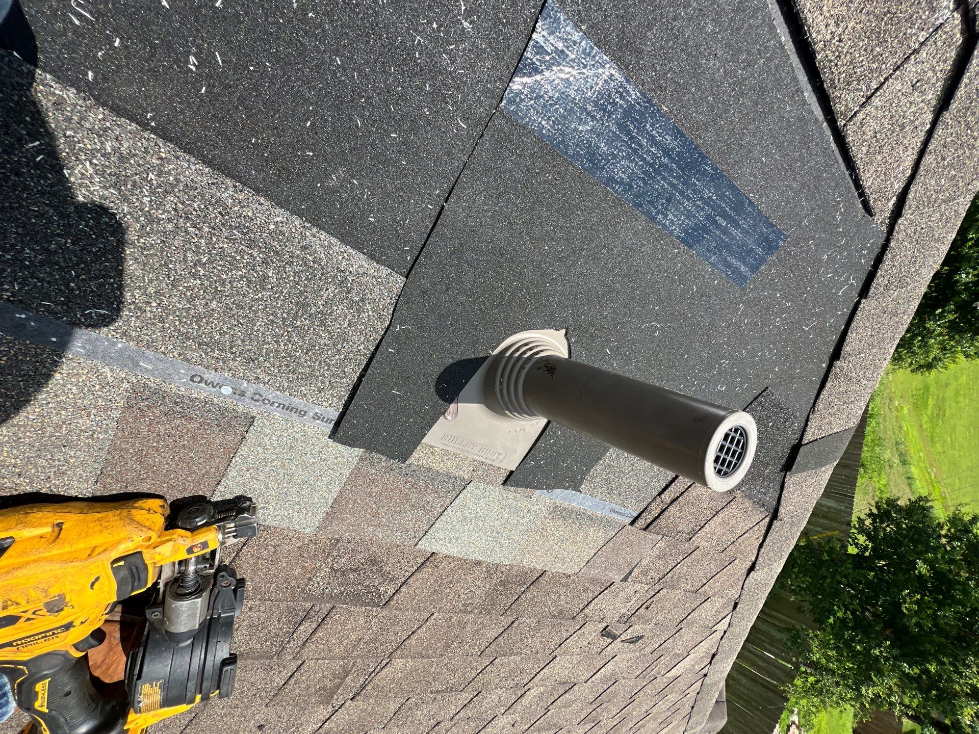 Hail Damage using Owen's Corning Duration (Lifetime) Shingles by Roof Repair Company