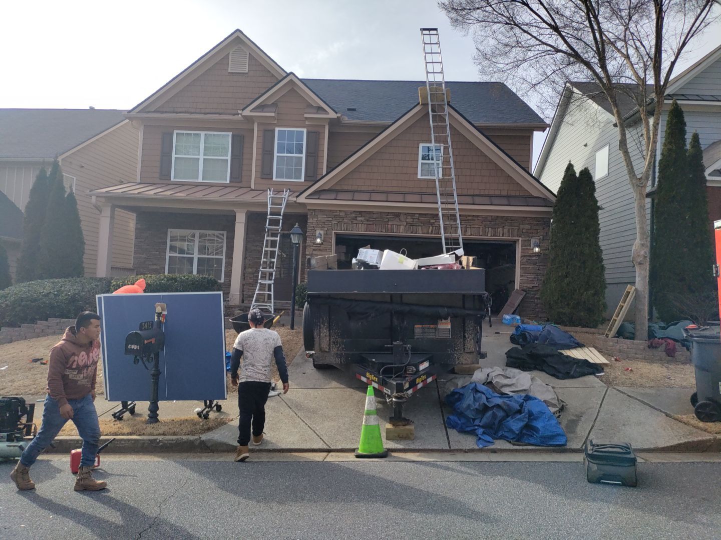 Residential Roofing Installation using Owens Corning by Inspector Roofing and Restoration