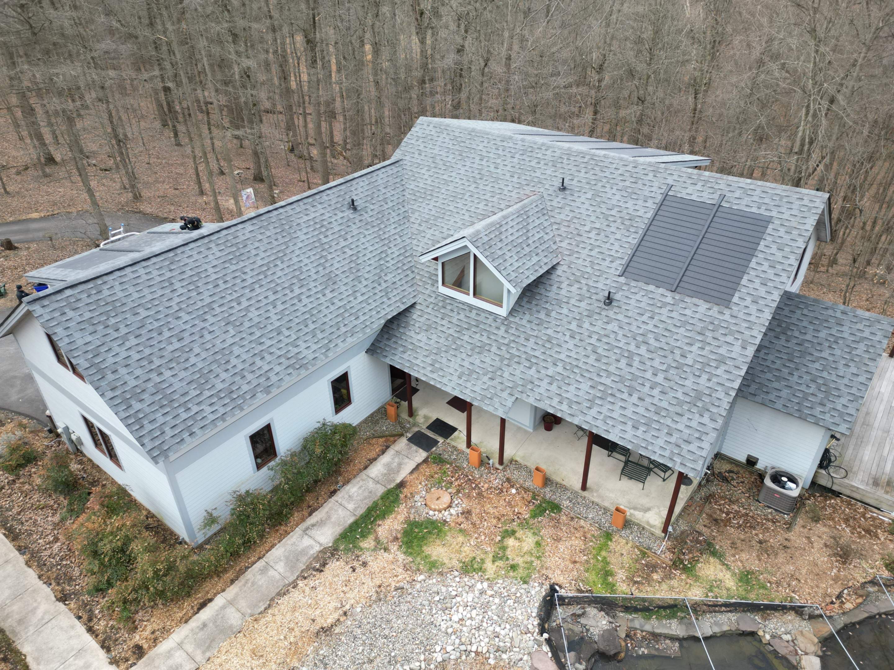 GAF Timberline Solar Roof Replacement  by American Home Contractors