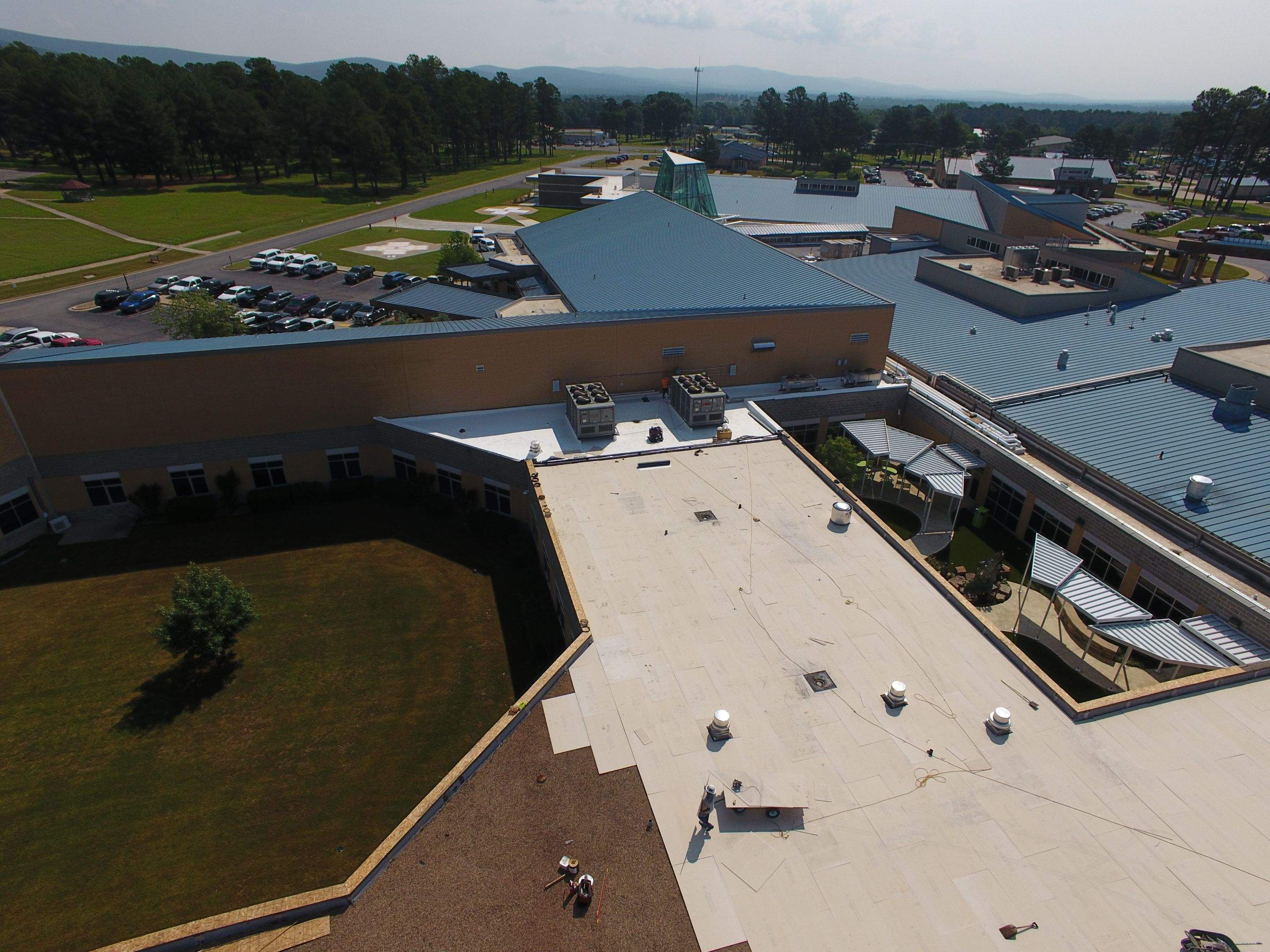 Choctaw Nation Hospital - Med Surg Building by Hostetler Roofing