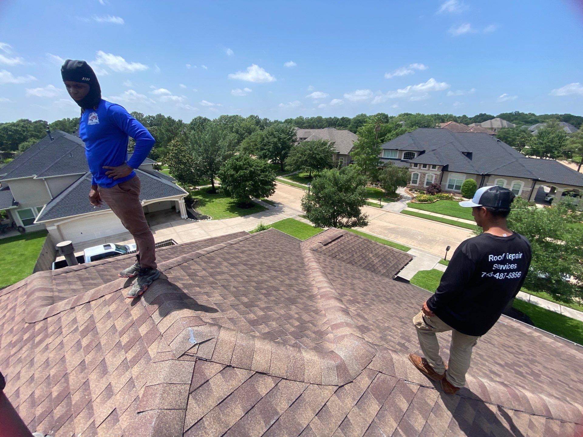 Hail Damage using Owen's Corning Duration (Lifetime) Shingles by Roof Repair Company
