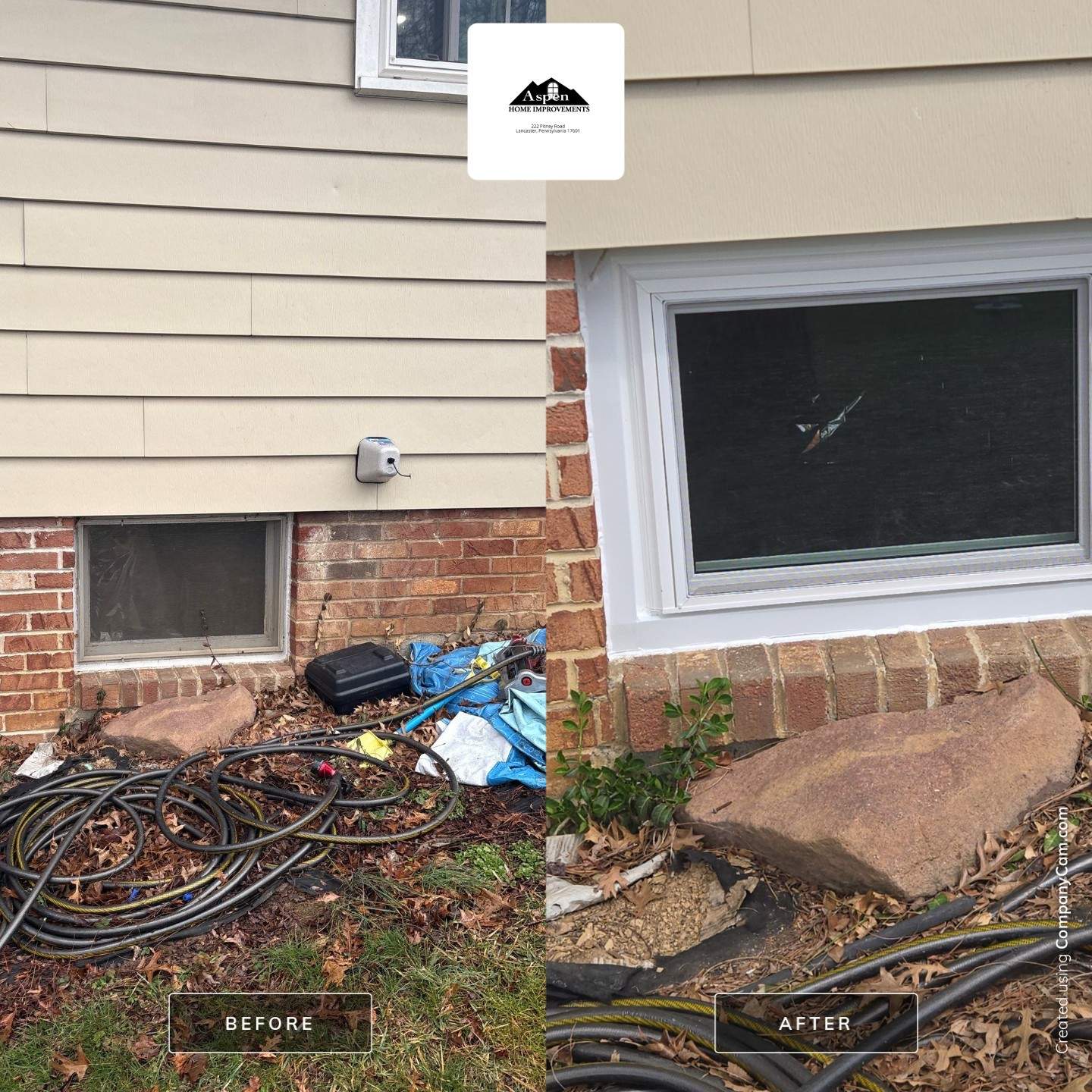 Storm Door and Basement Windows by Aspen Home Improvements