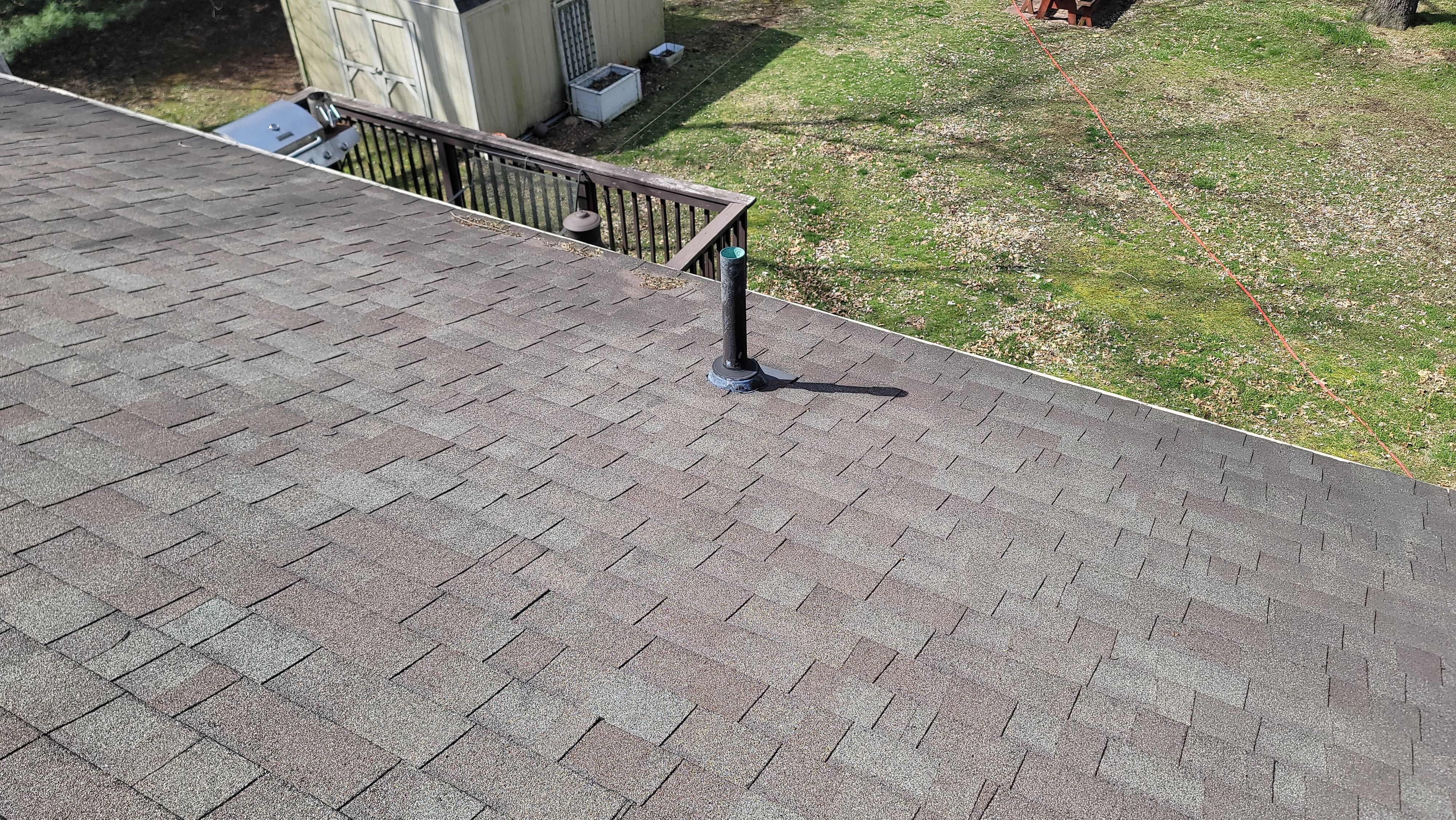 Atlas Pinnacle, Color, Weathered Shadow, Drip Edge, Color, Royal Brown by Eagle Eye Roofing