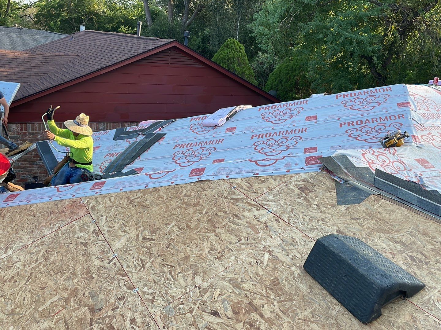 Residential Roofing Installation using Owen's Corning Duration (Lifetime) Shingles by Roof Repair Company
