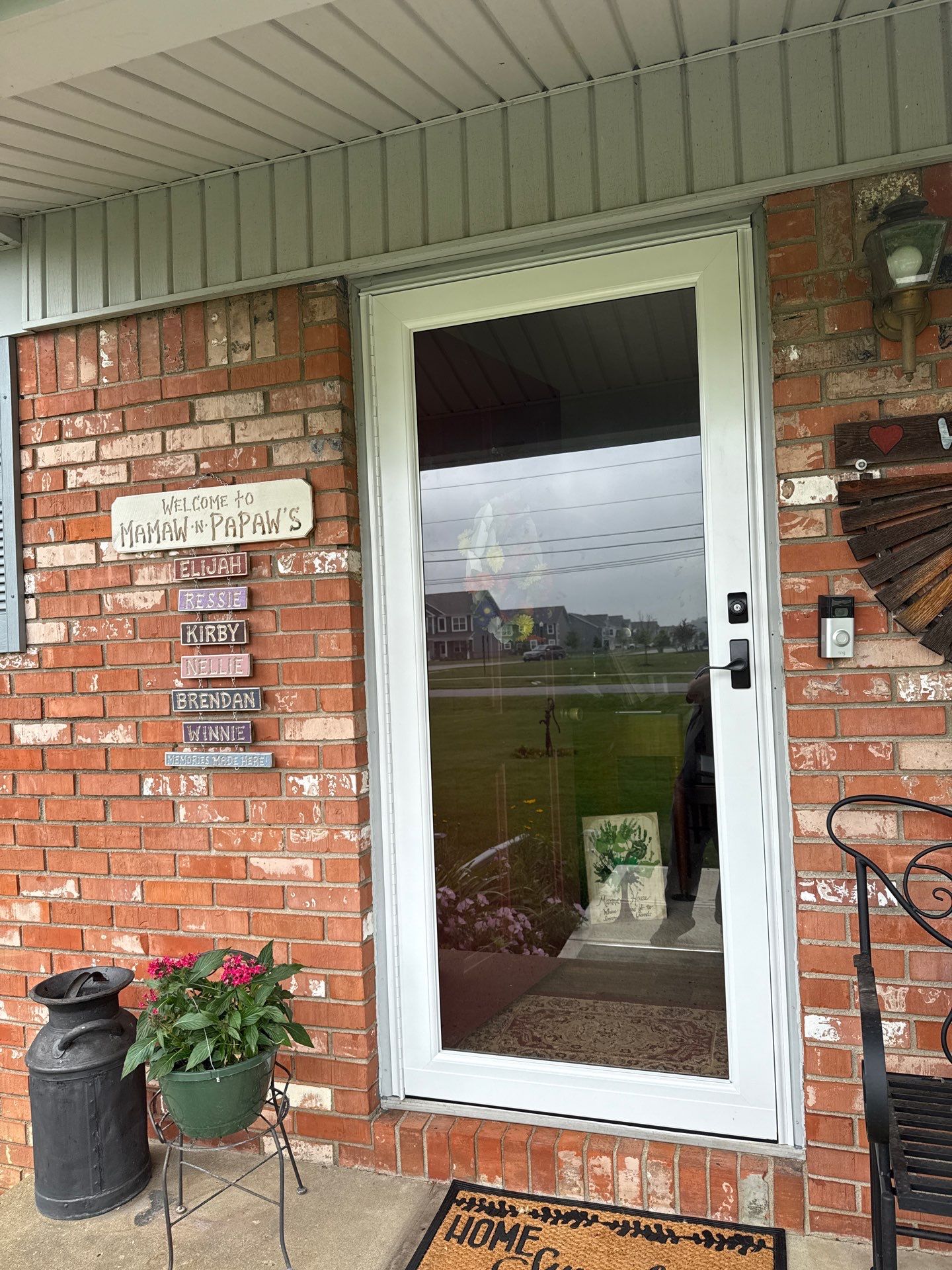 New Entry Door and Sliding Patio Door Installation in Fortville by Merrifield Exteriors, LLC