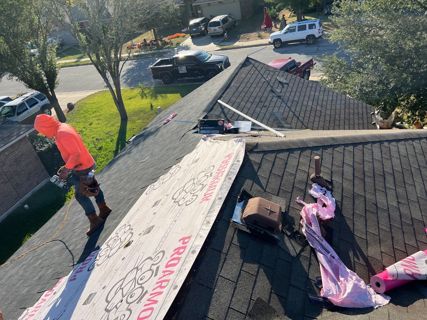 Full Asphalt Shingle Roof Replacement in Hutto by Caliber Restoration LLC