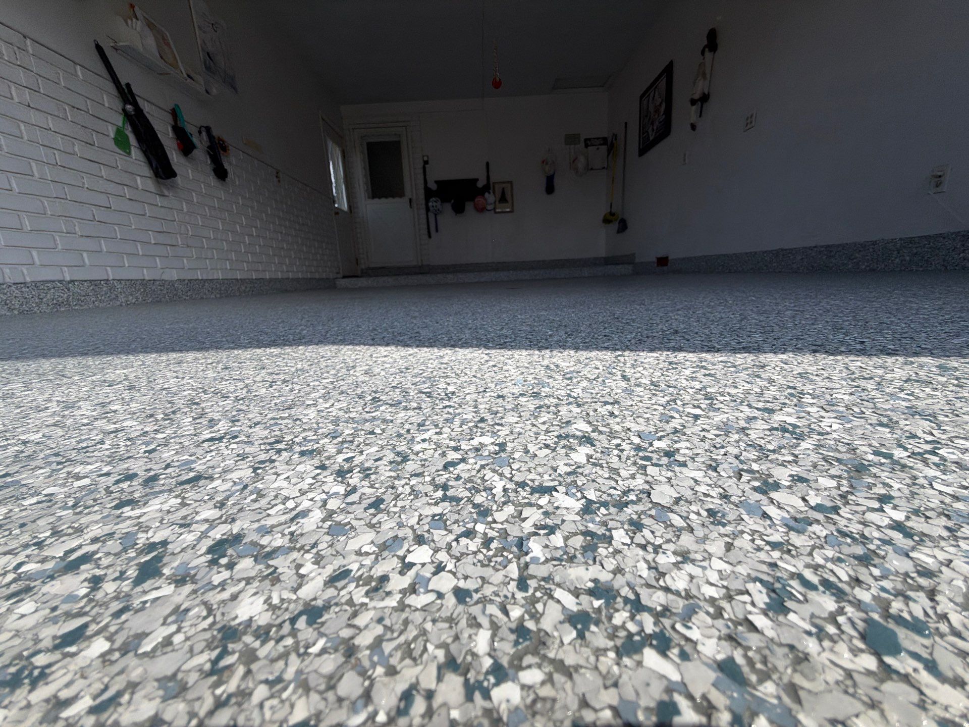 Garage Epoxy Flake Floor Installation – Muskegon, MI by Gordon Painting