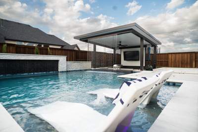 Jumbo Pool, Spa, and Sunken BBQ and Fire Pit