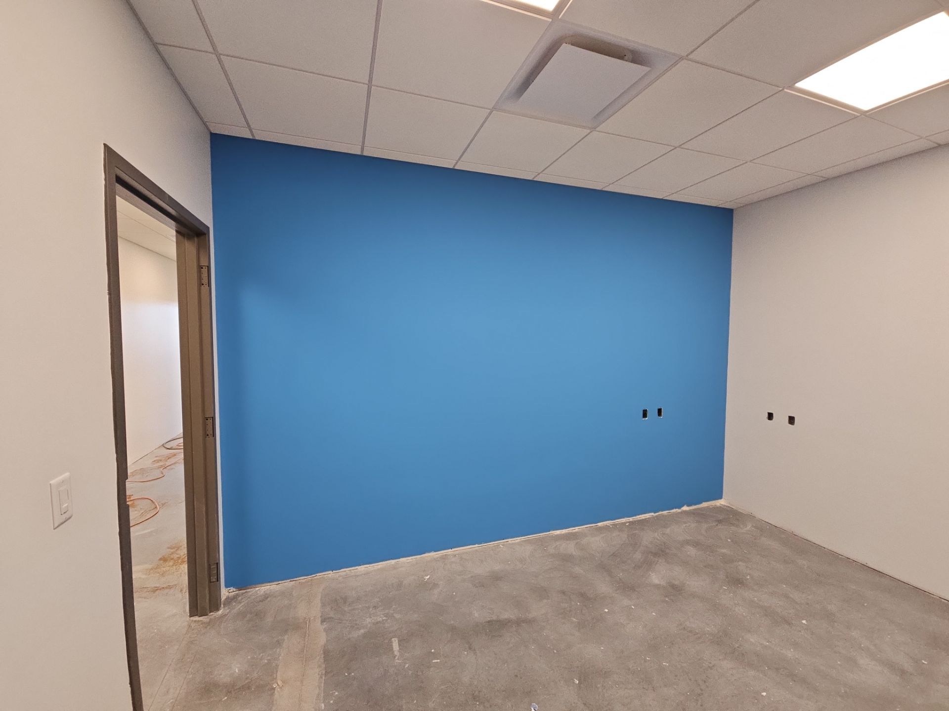 Warehouse Construction using Hallman Lindsay Vertical Concrete Stain 167 by Blair Commercial Painting, LLC