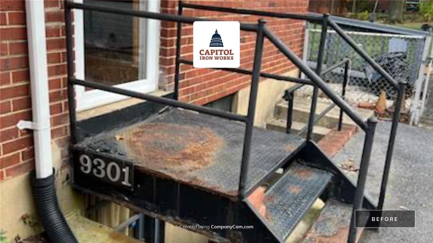 Structural Iron Staircase Replacement – Lanham, MD by Capitol Iron Works