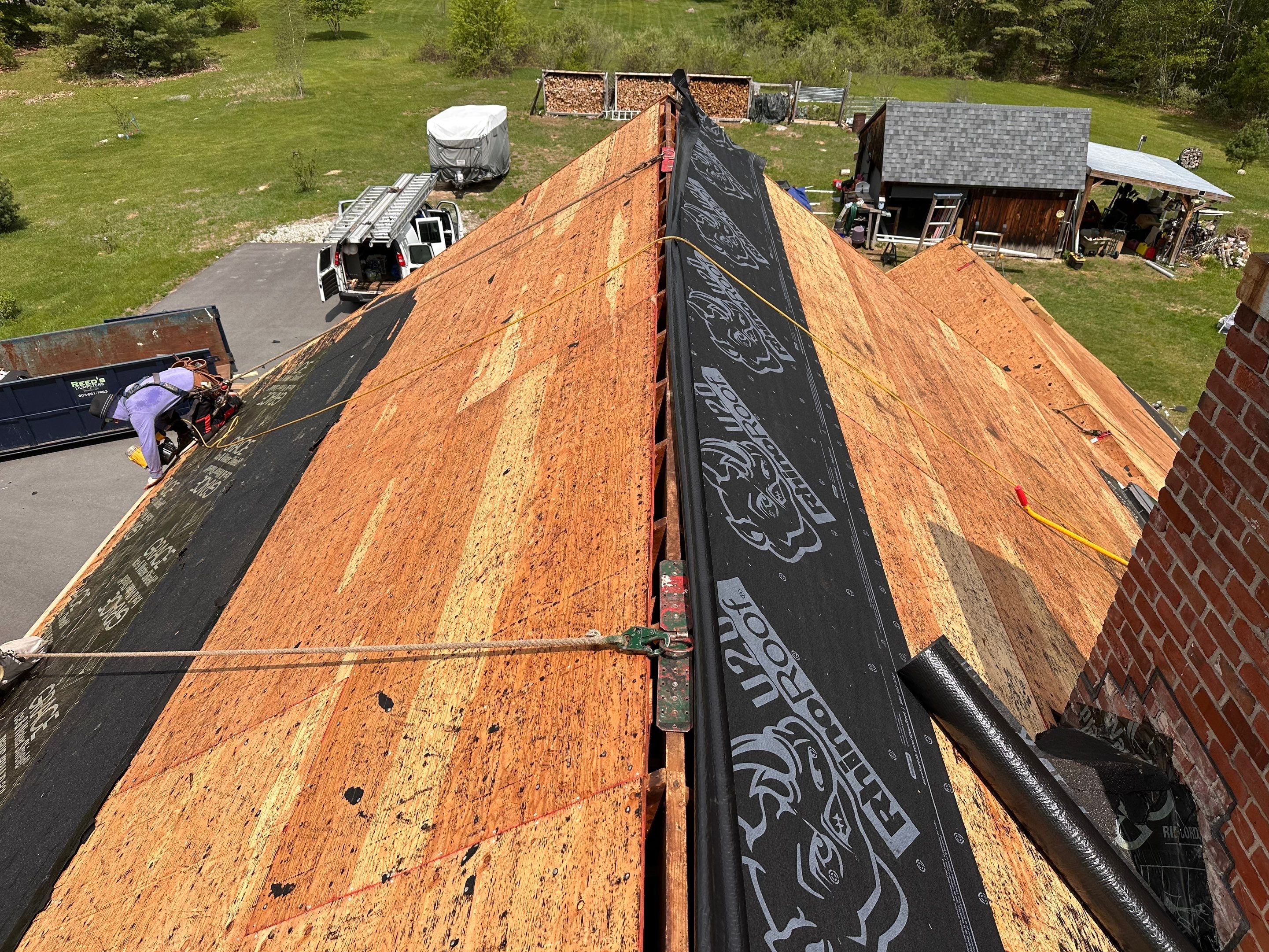 Residential Roof Replacement Using Owens Corning Shingles in Hopkinton, NH by Tall pine roofing