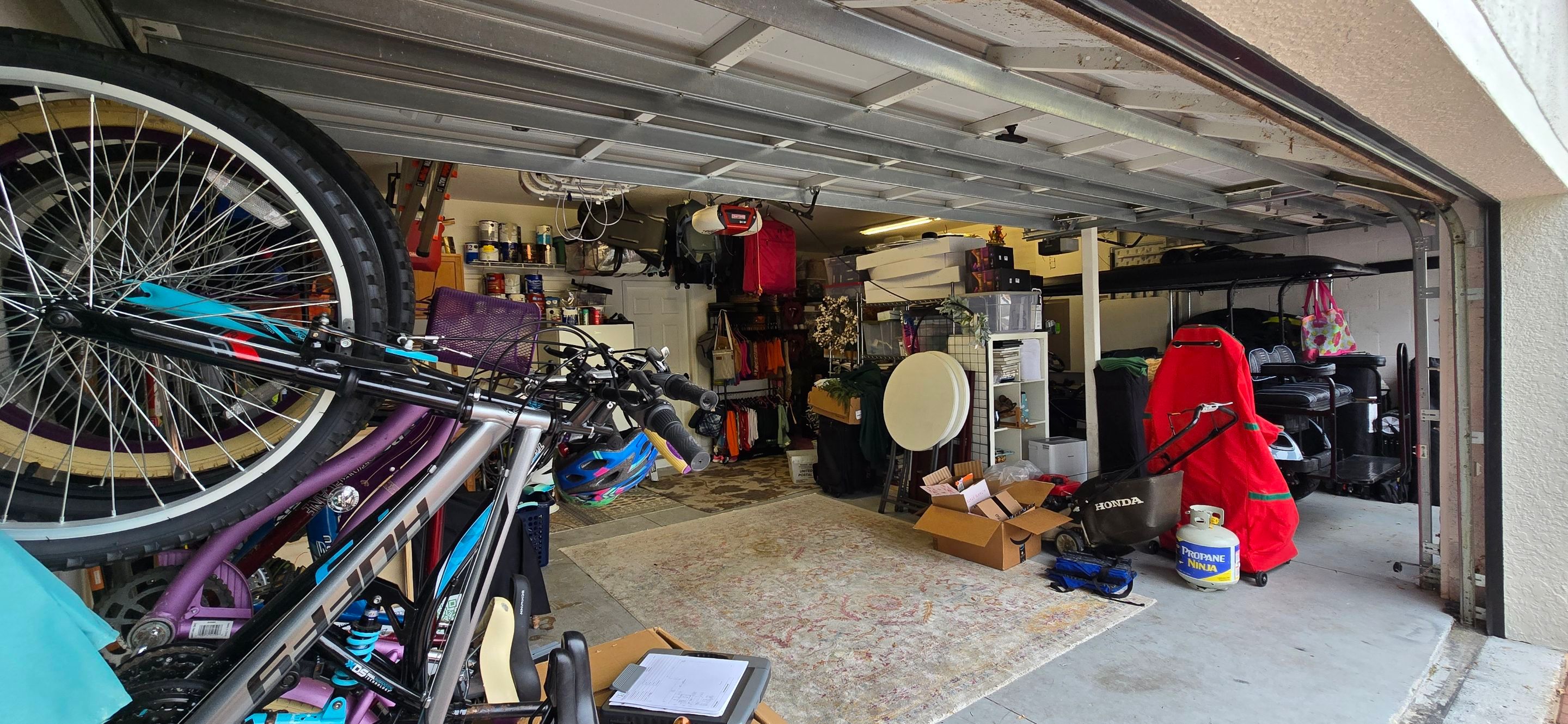 Full Garage Organization and Polyaspartic Floor Coating in Land O' Lakes by Square 1 Garage and Closet Solutions