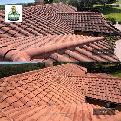Barrel Tile Roof Cleaning