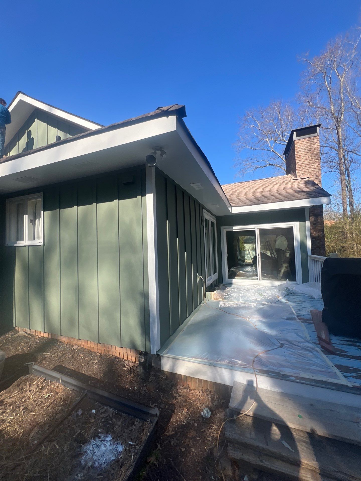 Siding, Gutter, and Replacement with Exterior Painting on 1974 Built Home in Roswell, GA by Nelson Exteriors 