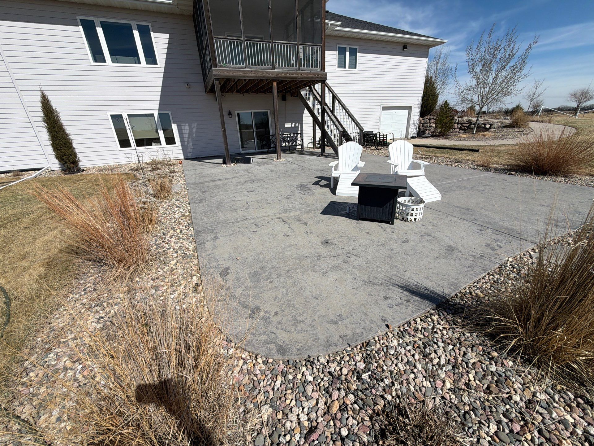 Concrete Patio Restoration and Installation in Sioux Falls by Select Painting, Coatings & Garage Cabinets