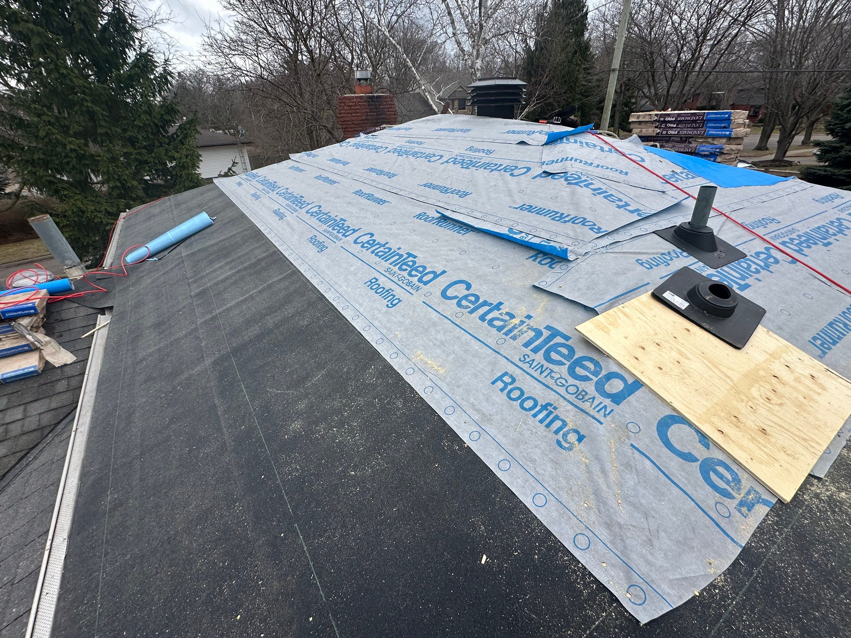 Project in Burlington by The Roofing Crew
