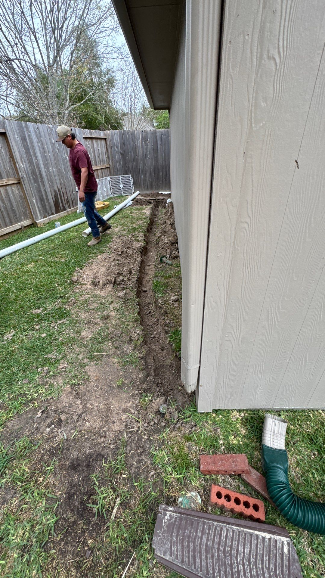 🌟 Steven’s Garage & Backyard Drainage Makeover by Texas Urban Elements