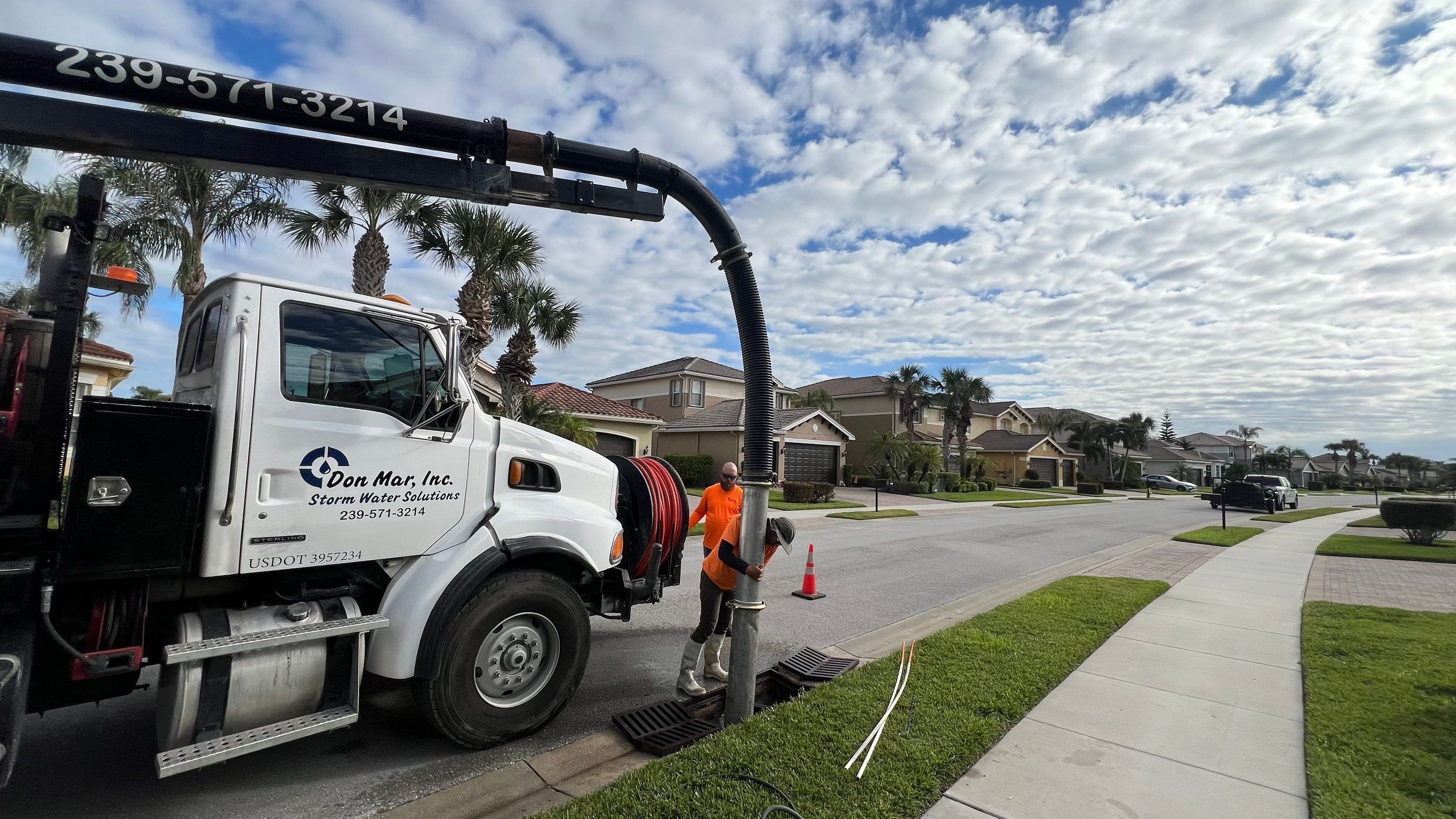 Community Stormwater System Catch Basin Cleaning by Don Mar, Inc. Storm Water Solutions
