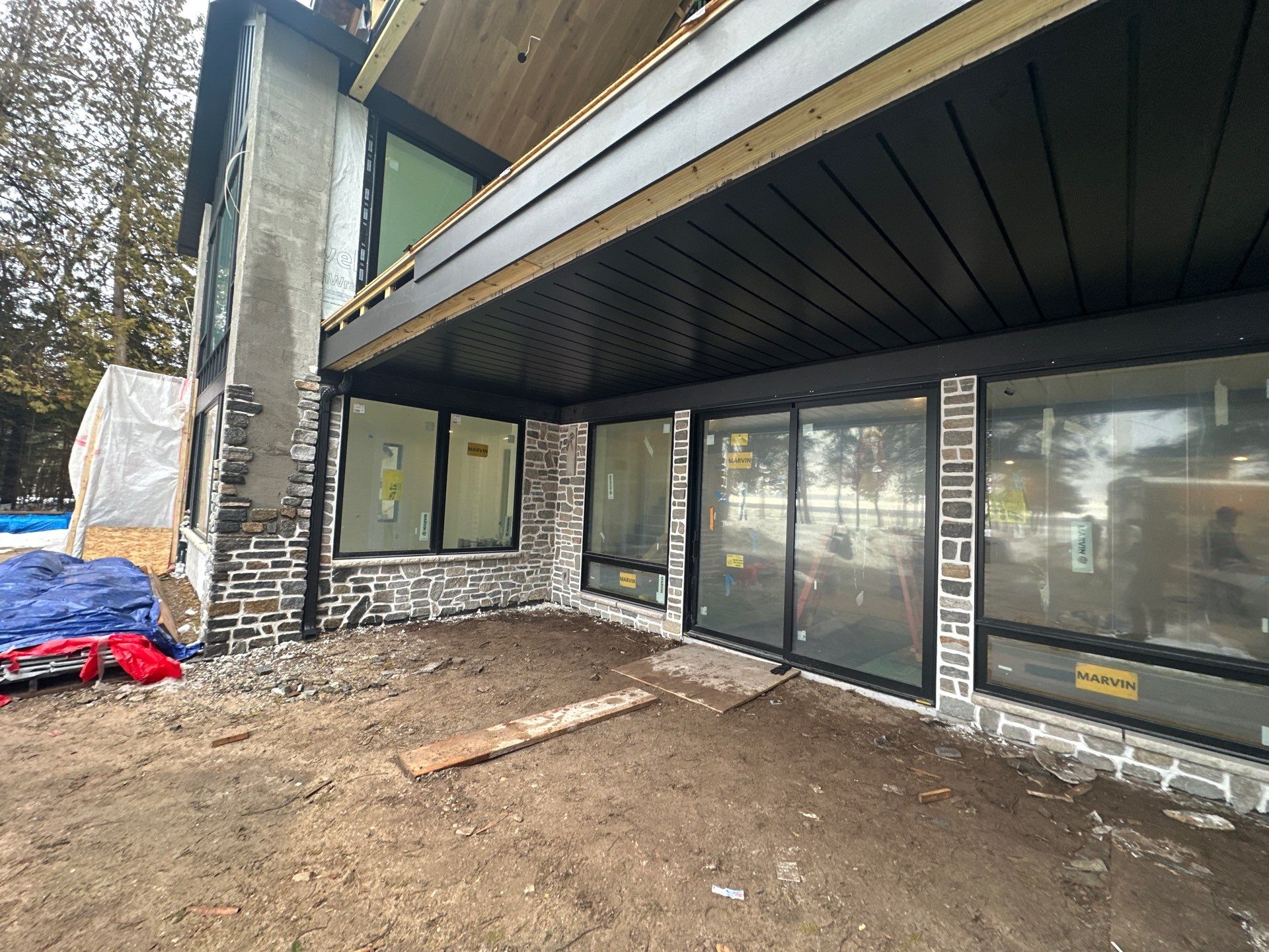 Underdeck Installation in Charlevoix, MI by Rainbow Seamless Systems