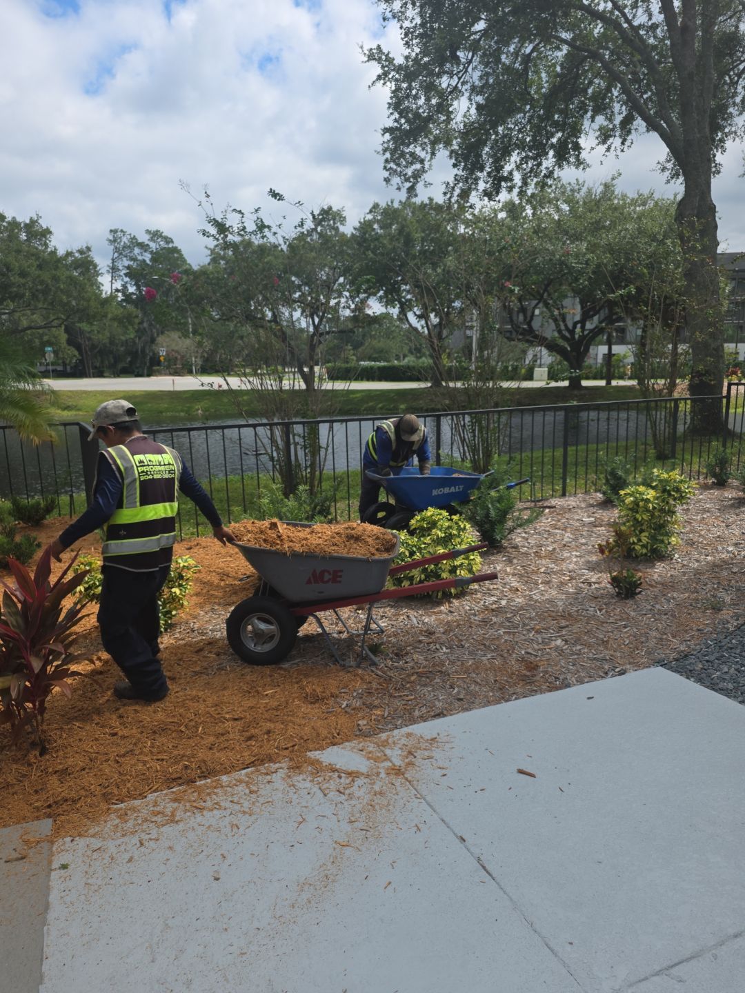 Marriott Hotel | Mulch Refresh by ProGreen Services