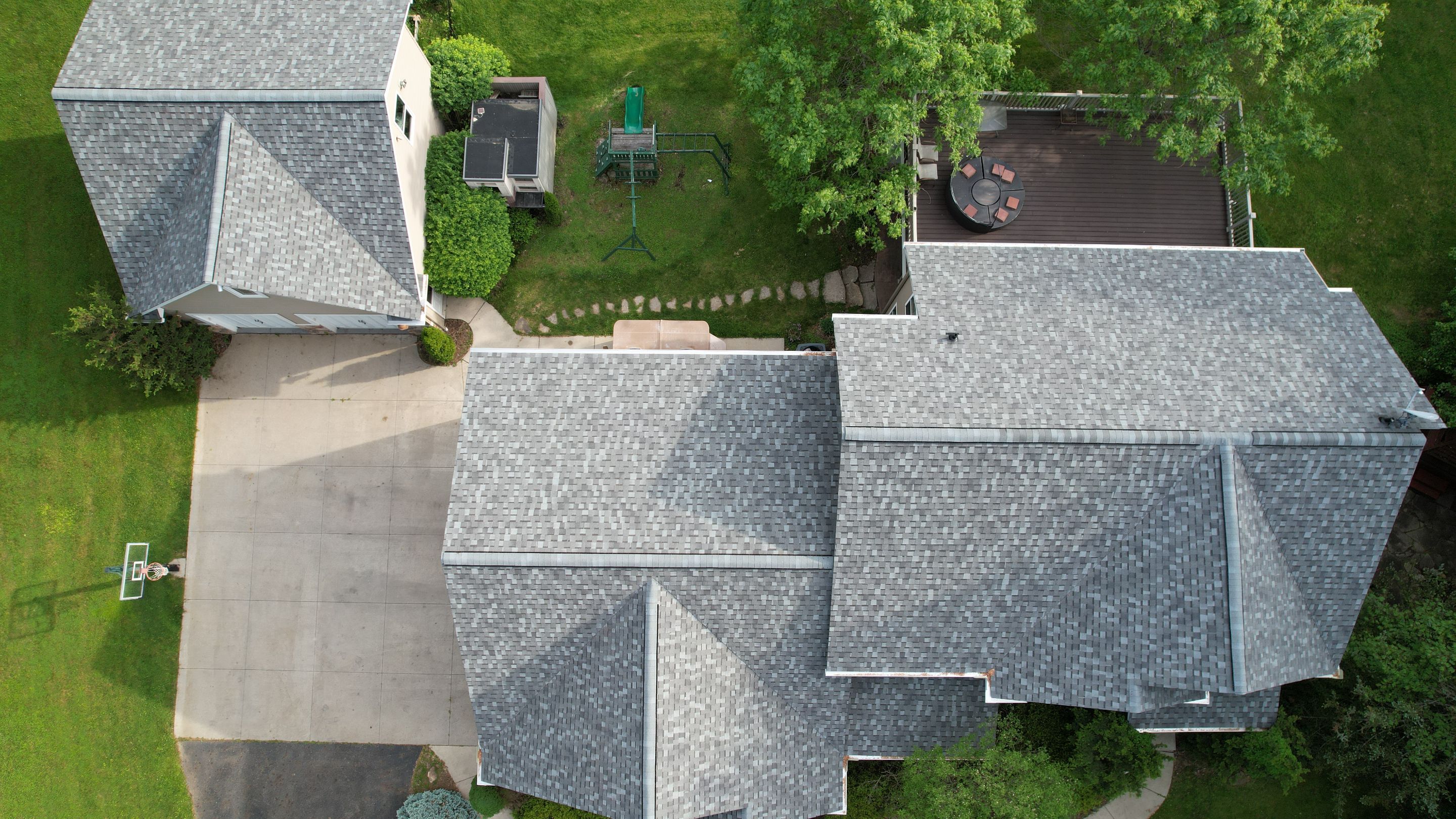 Atlas Pinnacle, Color, Coastal Granite, Drip Edge, Color, Black by Eagle Eye Roofing