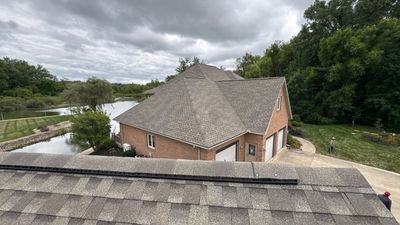 Residential Roofing Installation using GAF Timberline HDZ Weathered Wood