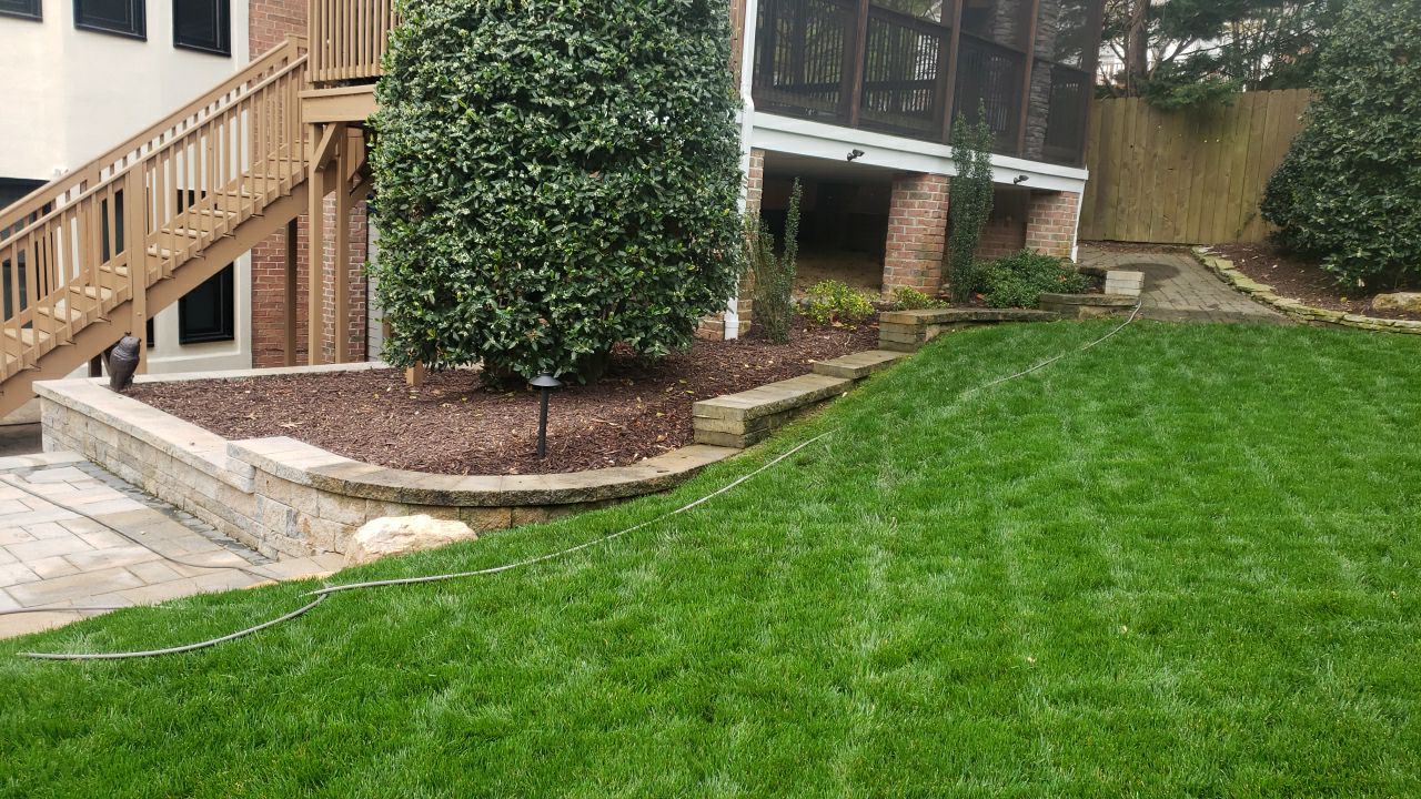patio cleaning using cleaner by Power Wash Masters LLC