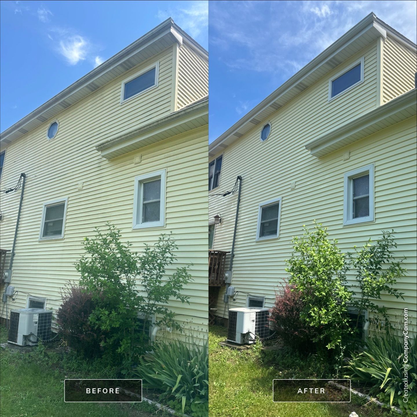 Project in Island Lake by Simmons Power & Soft Washing