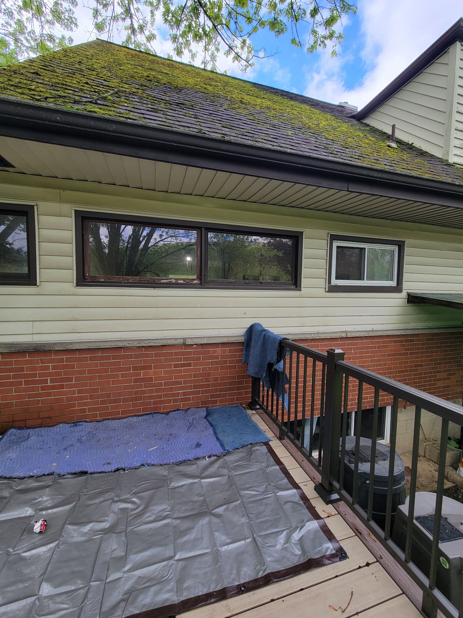 Deck and door install by Cousins Roofing Siding & Decks
