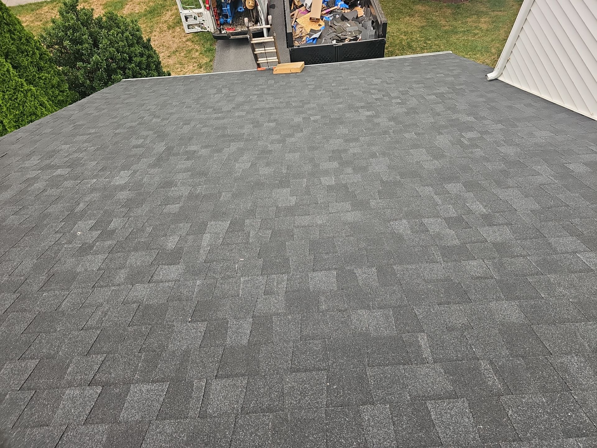 Roof Replacement - Charcoal Black by Winchester Roofing