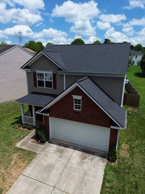 Roof replacement by hail and wind damage