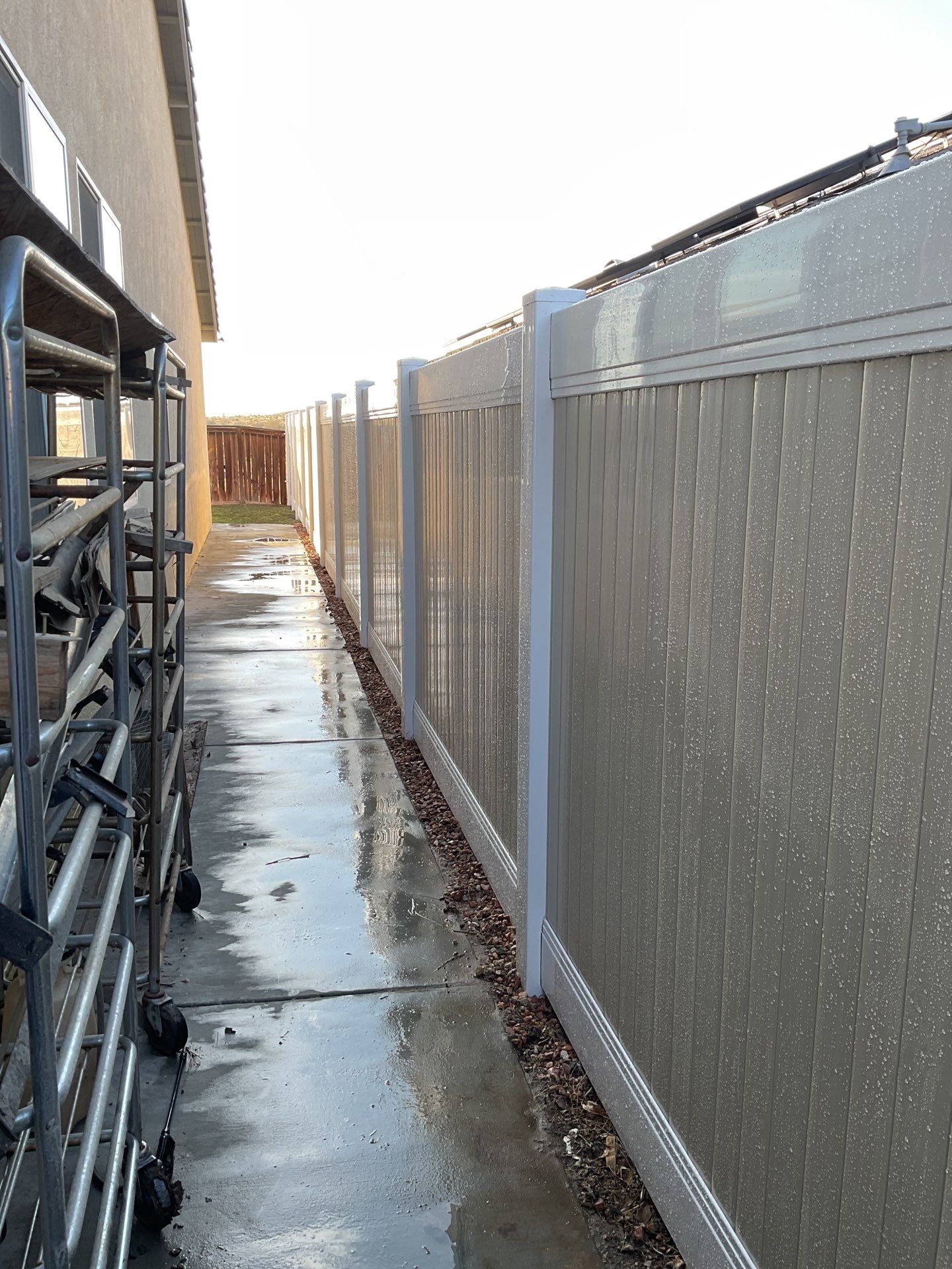 Fence Installation using Vinyl by Fence Guys Inc. 