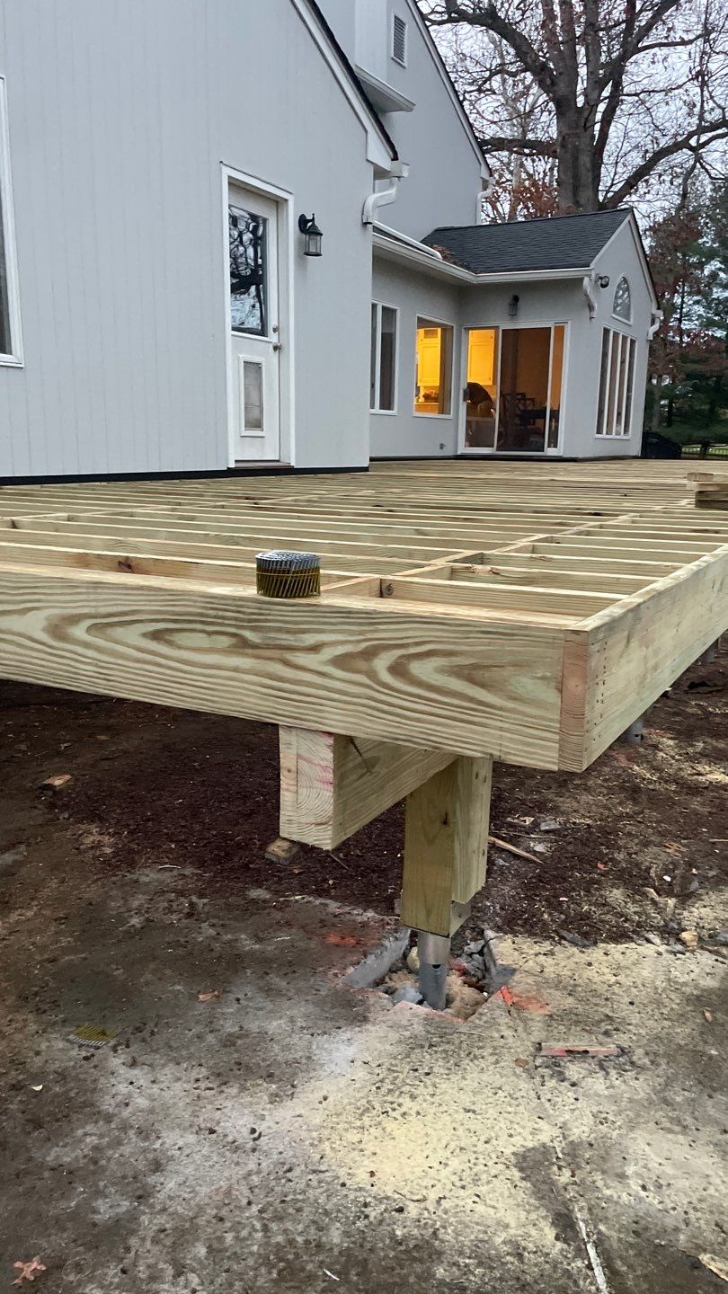 New Deck with Porch In Marlboro by deck guardian