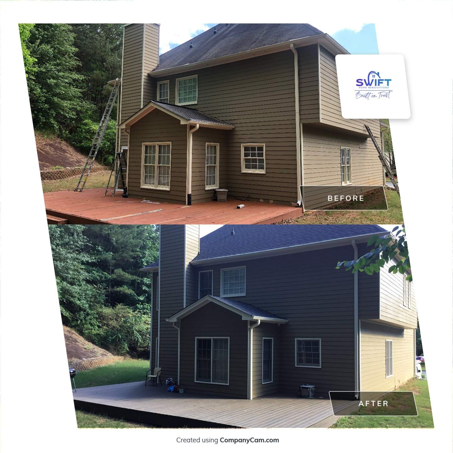 Complete Exterior Painting and Trim Refresh in Acworth by Swift Home Renovations