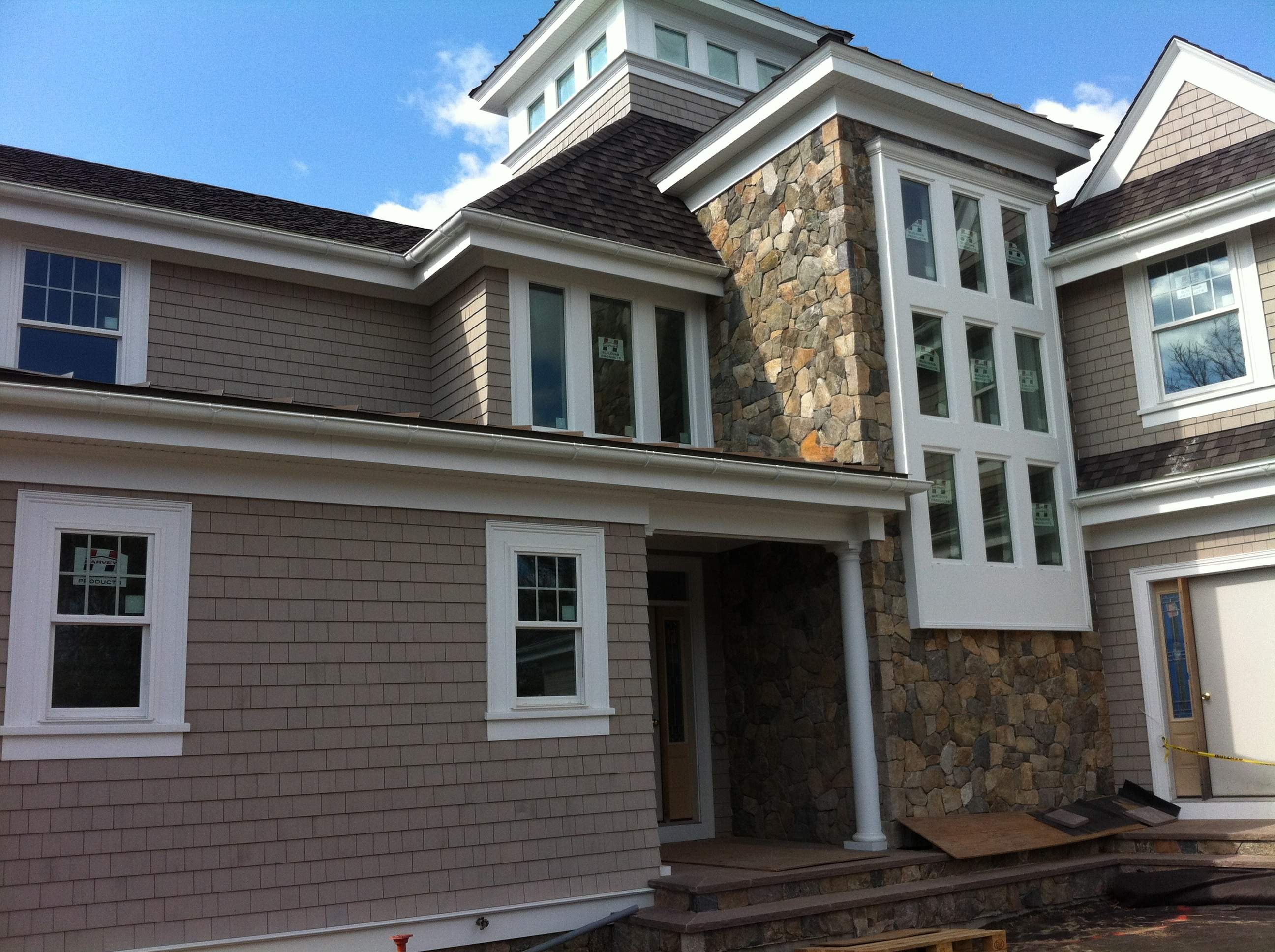 Half Round Gutter System Installed by Gutter Pro-New Seabury by Gutter Pro Enterprises