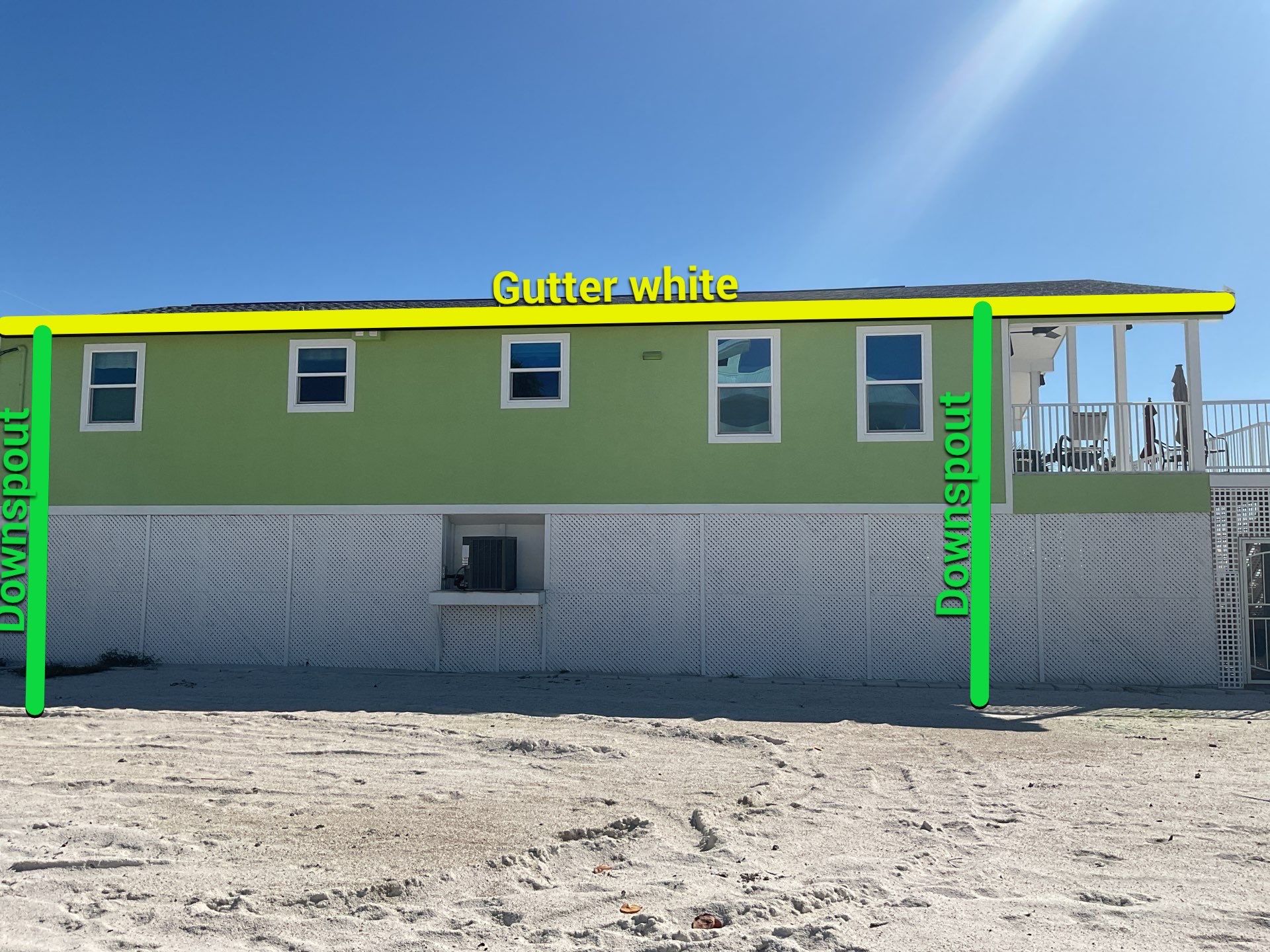 Splash Guard System Installed in Fort Myers FL by Gutter Professor by Gutter Professors