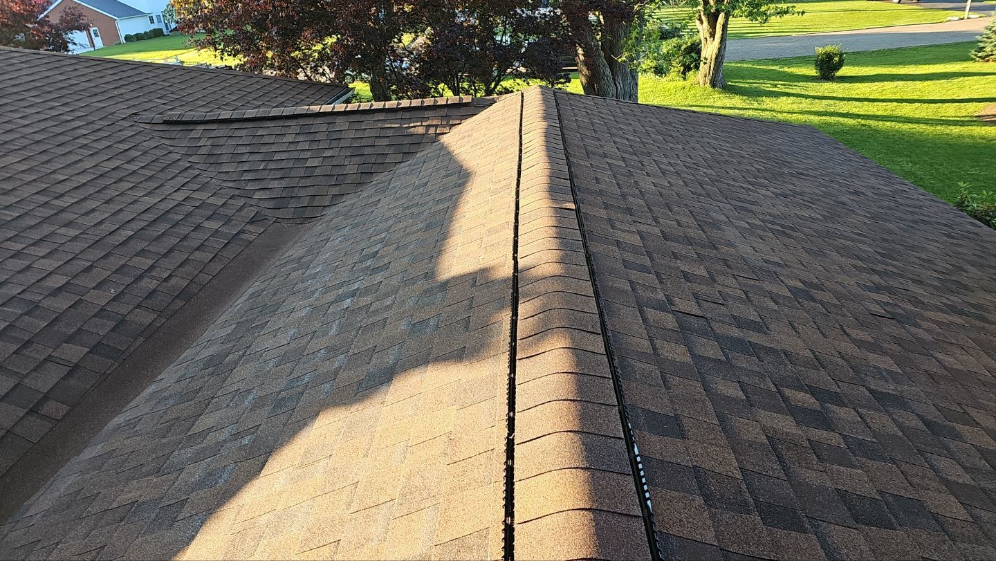 Atlas Pinnacle, Color, Burnt Hickory, Drip Edge, Color, Royal Brown by Eagle Eye Roofing