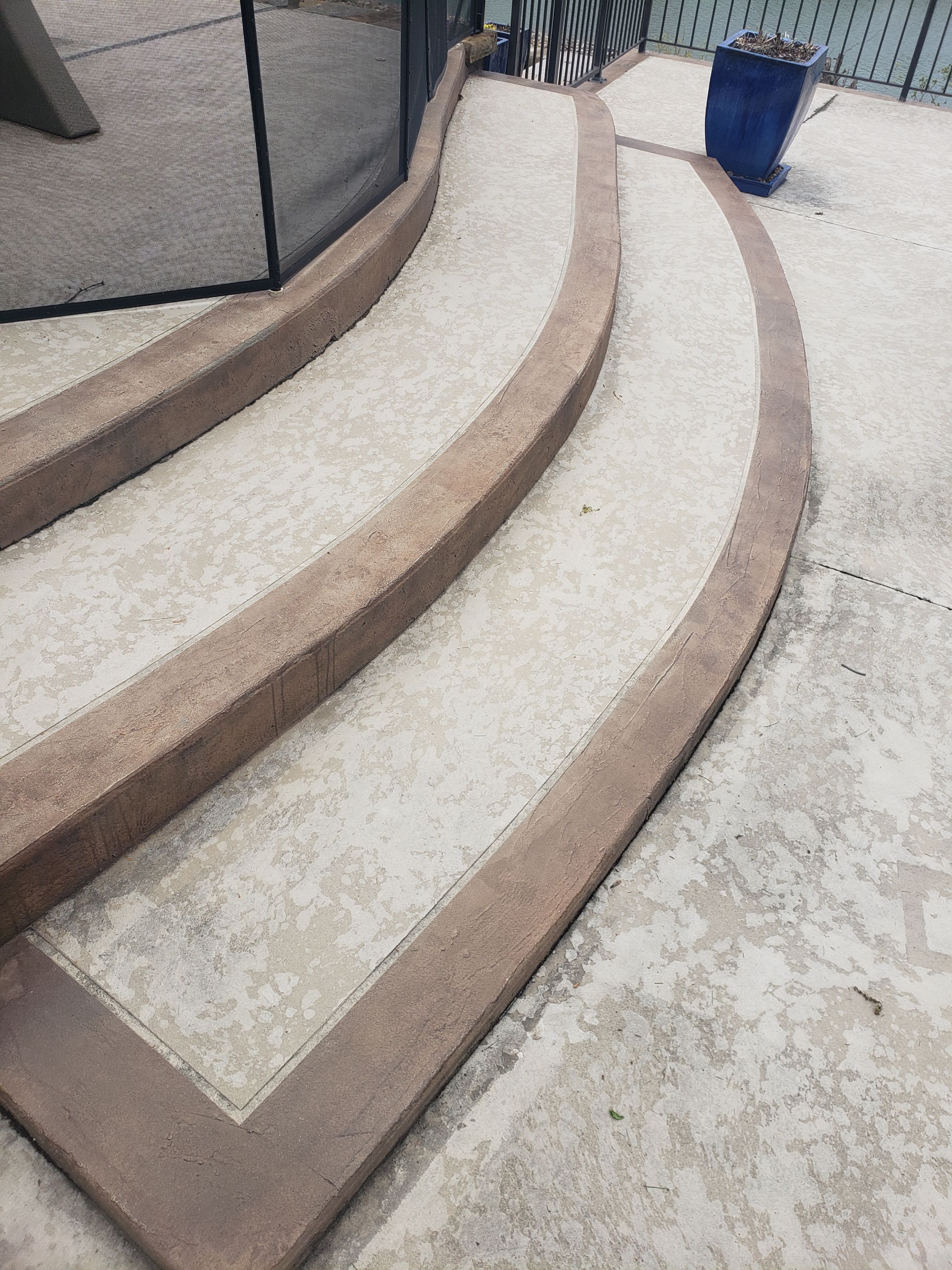 Lake Lotawana -- Front Walkway and Back Patio Tuscan Overlay by Big Red Decorative Concrete, LLC