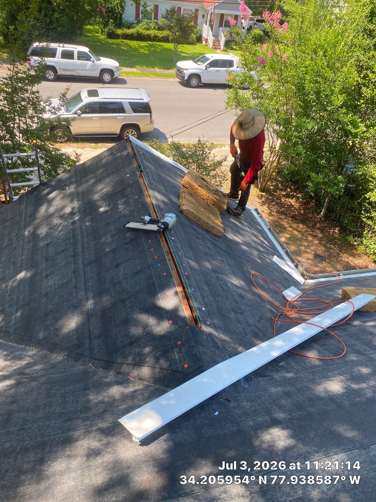 Roof Replacement Using CertainTeed Landmark Pro Shingles in Wilmington NC by RGR Construction and Roofing, LLC