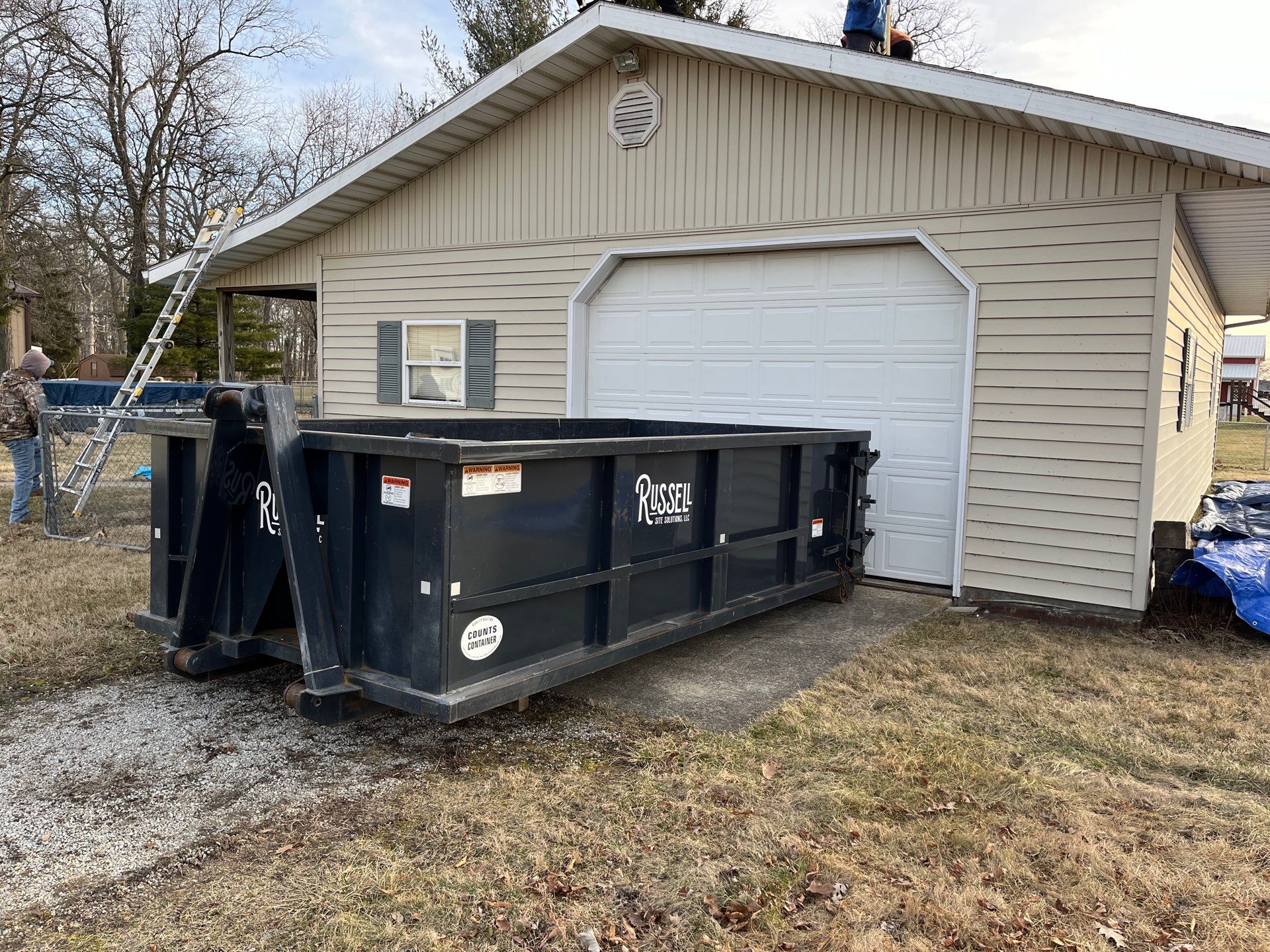 Residential Roofing Installation using GAF Timberline HDZ Slate by Nitro Roofing and Construction