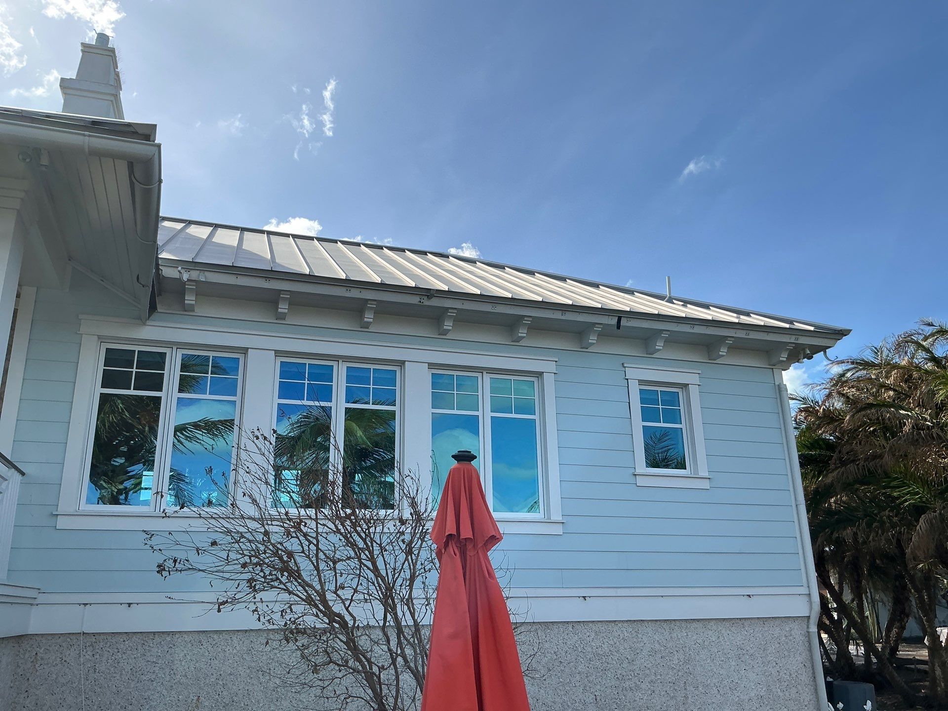 All New 1/2 Round Gutters in Nokomis FL by Gutter Professors